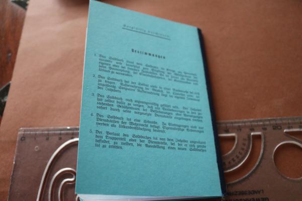 Reprint pay book of the Luftwaffe unused